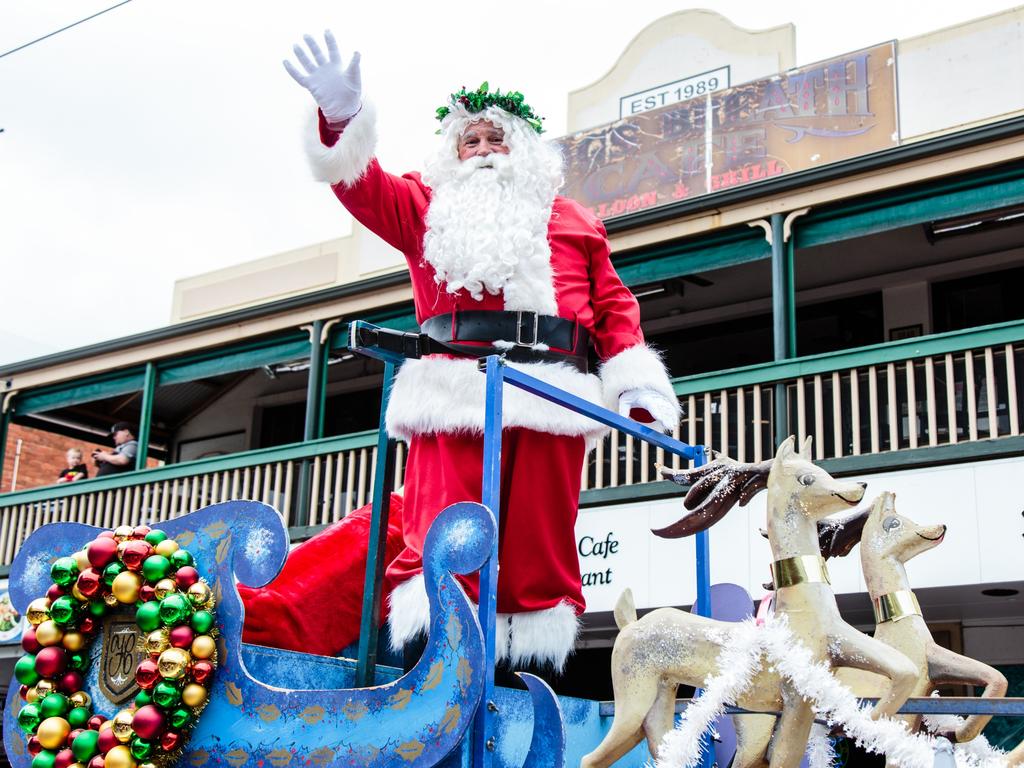 Father Christmas at the Glenelg Christmas Pageant:. Picture: Helen Page