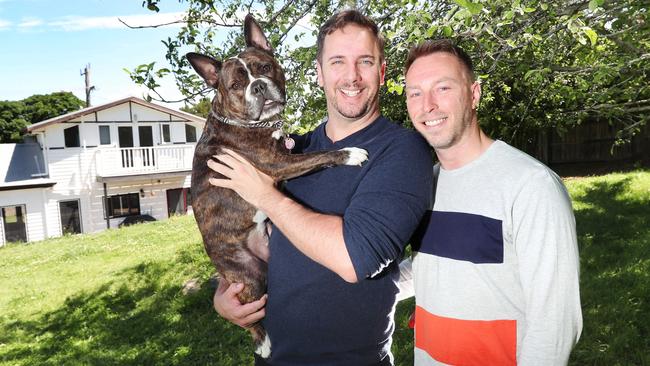 Jake and Jim started dating at the very start of pandemic in March. They went into lockdown and decided to move in together and move to Daylesford. Picture: Rebecca Michael