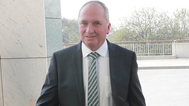 Barnaby Joyce has been criticised from within his own party for calling the spill motion on a day dedicated to firefighters. Picture: Gary Ramage