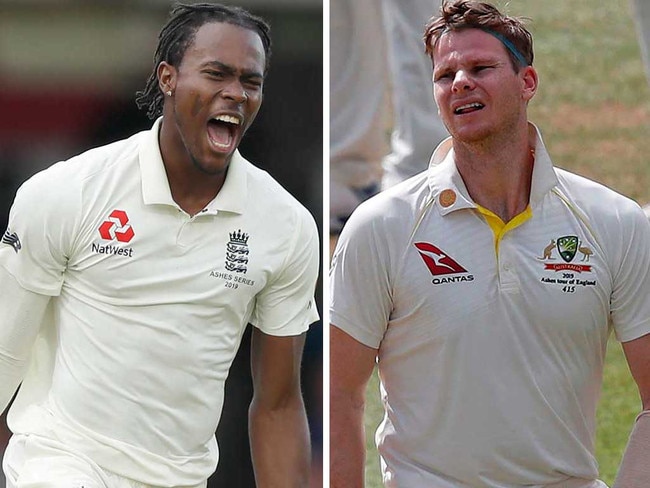 Jofra Archer and Steve Smith