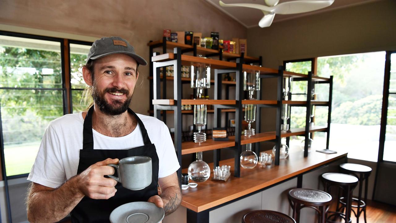 Head chef Ryan Pilcher at Glass House Plantation Cafe. Picture: Patrick Woods