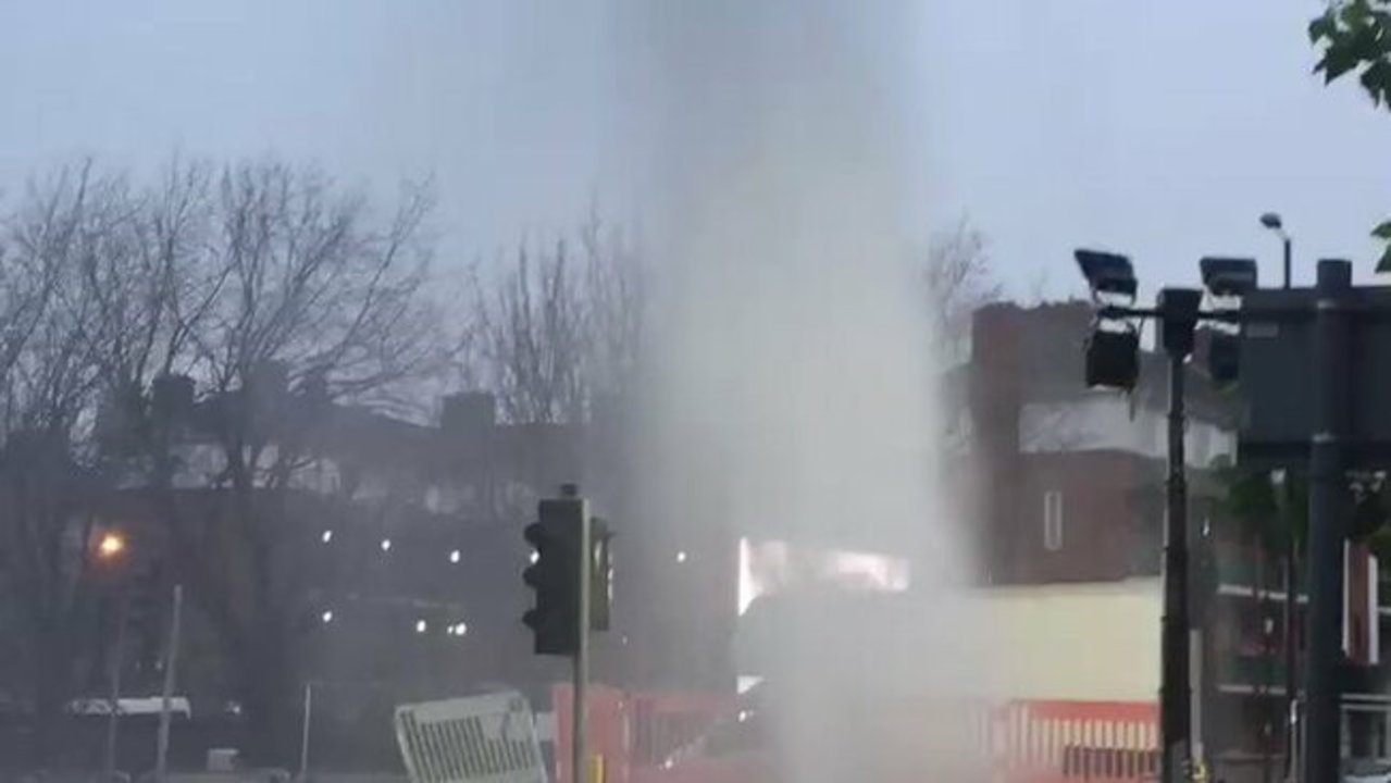 Burst Water Main Blocks Access to London Polling Station