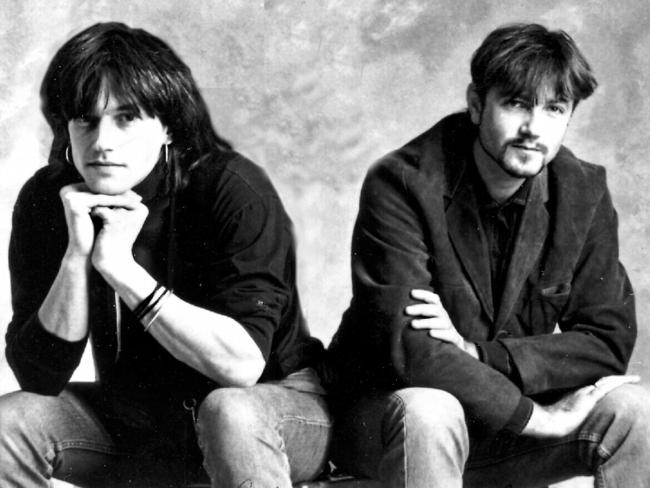 Old school: Church members Marty Willson-Piper and Steve Kilbey in 1990.