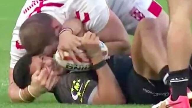 George Burgess has been cited for this alleged eye-gouge in the Test against the Kiwis.