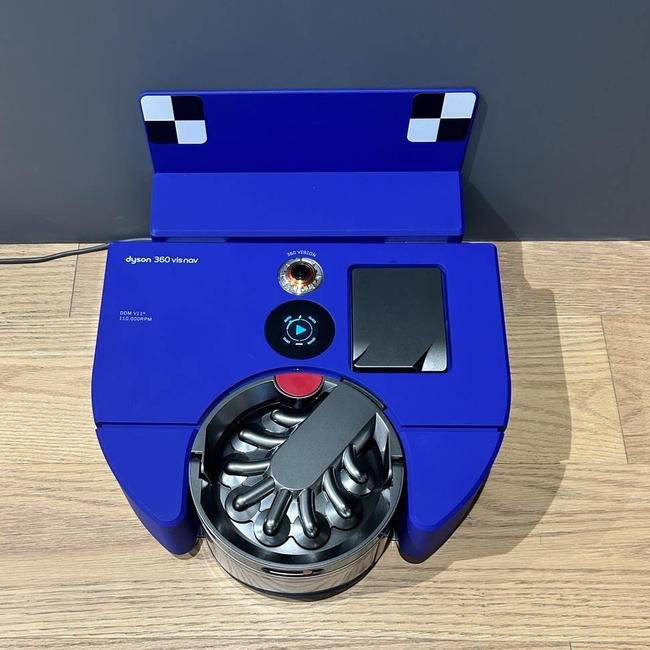 Now the UK tech giant has finally created a robot vacuum it wants to show off to the world, the Dyson 360 Vis Nav. Picture: news.com.au in Singapore