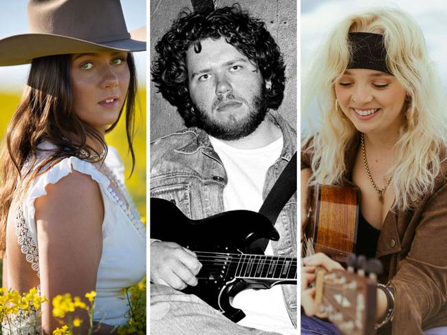 Three SA rising stars of the country music scene. Pictures: Supplied