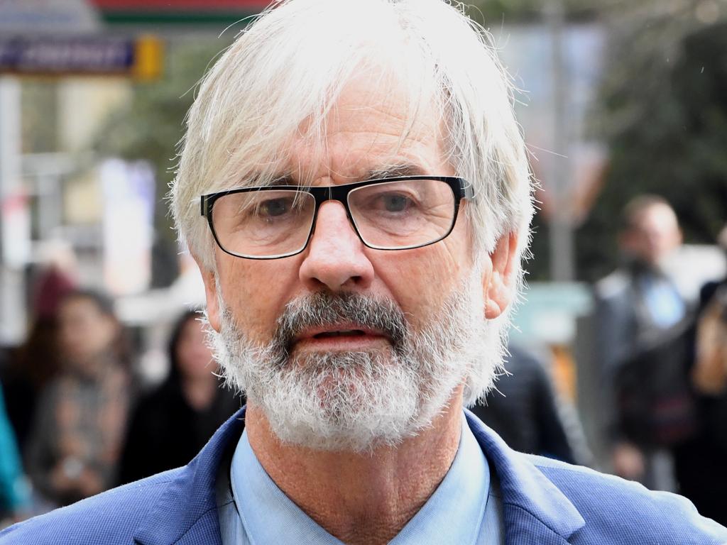 Australian actor John Jarratt arrives at the Downing Centre Local Court in Sydney, Friday, July 5, 2019. (AAP Image/Peter Rae) NO ARCHIVING