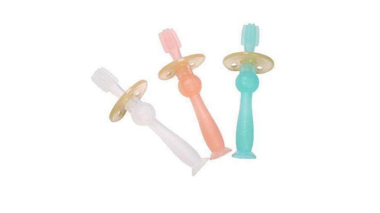 Baby Silicone Toothbrush & Tongue Cleaner Set – Cuby Care