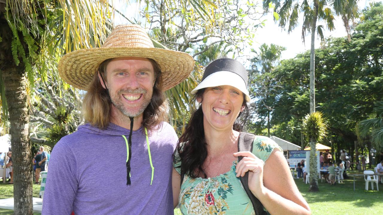 Allister Lorden and Angela Blain enjoy the day at Cairns Ecofiesta, 2024. Photo: Catherine Duffy