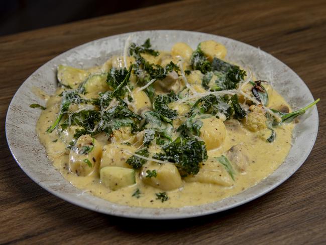 The Potato and parsley gnocchi dish at Mozzafiato @ Elite restaurant in Carrara. Picture: Jerad Williams.