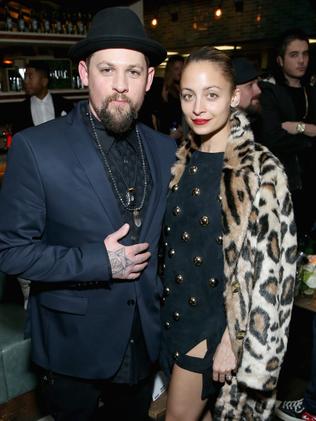 Joel Madden and Nicole Richie at the Republic Records party. Picture: Getty