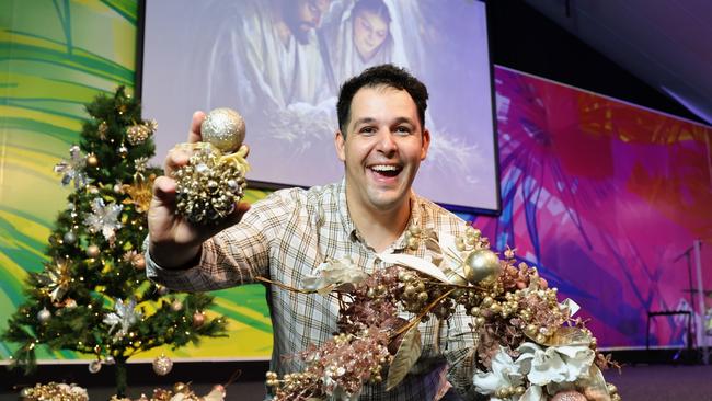 Freshwater Church is planning a Christmas Spectacular on Sunday, December 22. Freshwater Church pastor Josh Moncrieff is getting the church ready for the festive celebrations, which will include carols, songs by the children's choir and drama. Picture: Brendan Radke