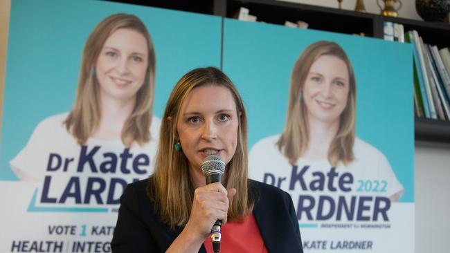 Teal independent candidate for Mornington Kate Lardner has won the right to distribute her how-to-vote cards after being told they were misleading by the Victorian Electoral Commission. Picture: Supplied