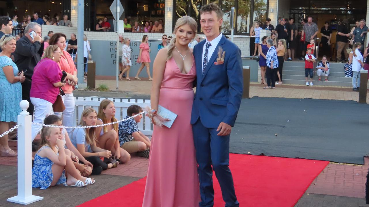 Students from Urangan State High School celebrating their formal.