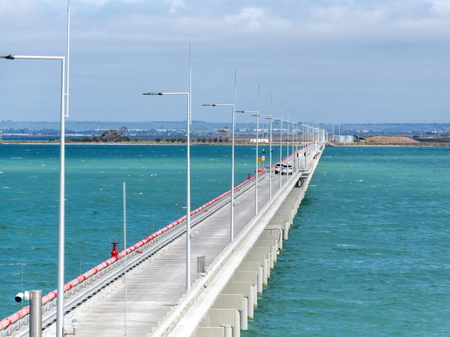 Point Wilson Wharf looking towards the explosive area.