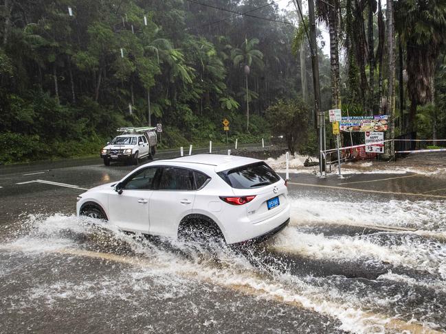 Gold Coast - Floods - Rain - wet weather.Tamborine Mountain flood waters.Picture: NIGEL HALLETT