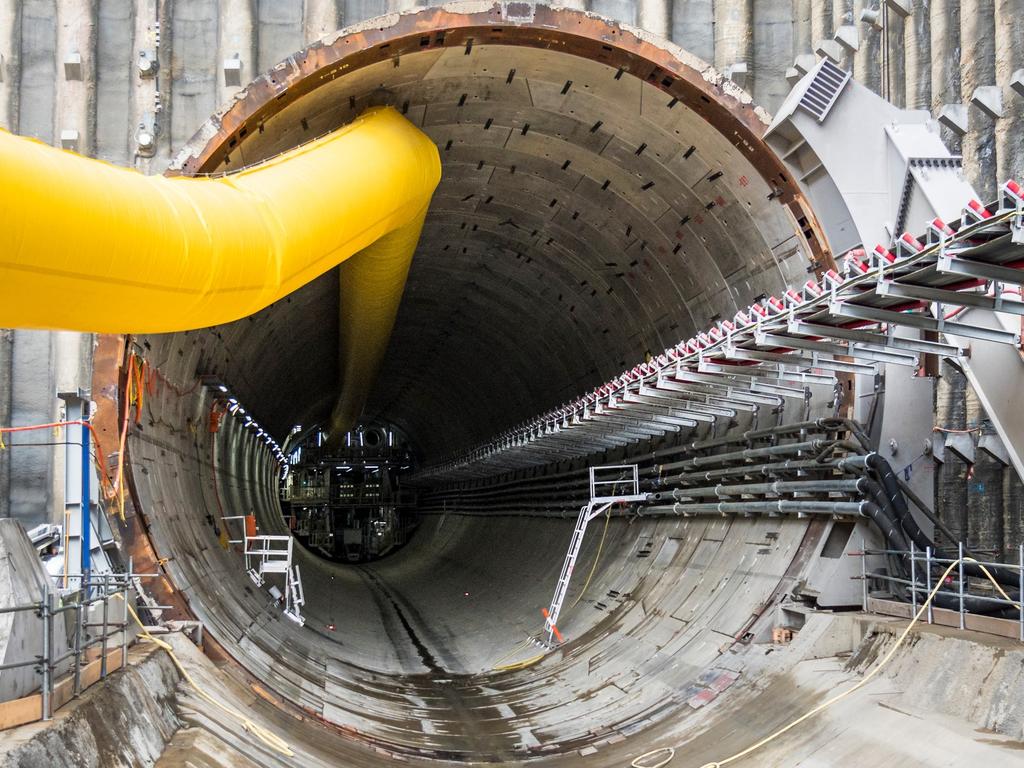 North East Link Watsonia site , Inside the northbound (Watsonia-bound) NEL tunnel Picture: NEL