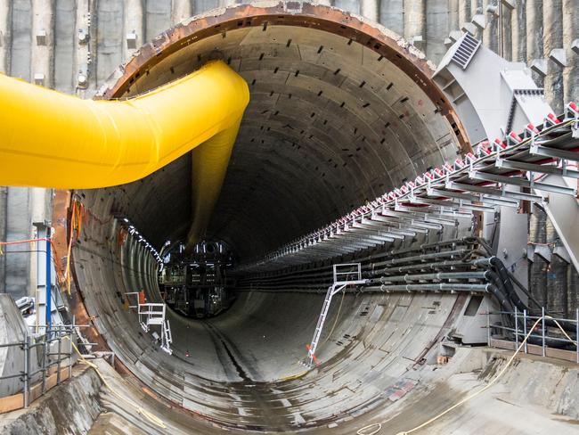 North East Link Watsonia site , Inside the northbound (Watsonia-bound) NEL tunnel Picture: NEL