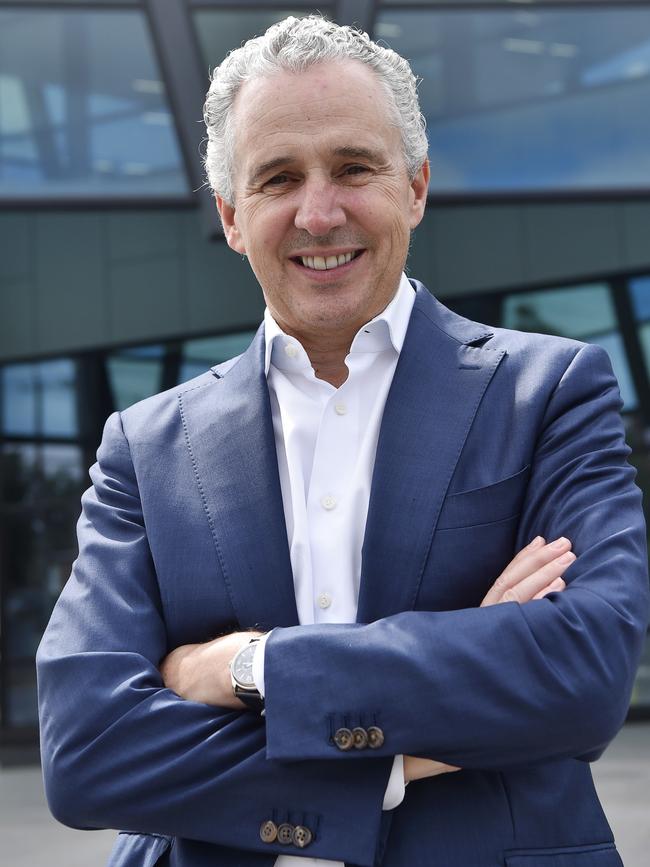 Telstra CEO Andy Penn will step down in September. Picture: Alan Barber