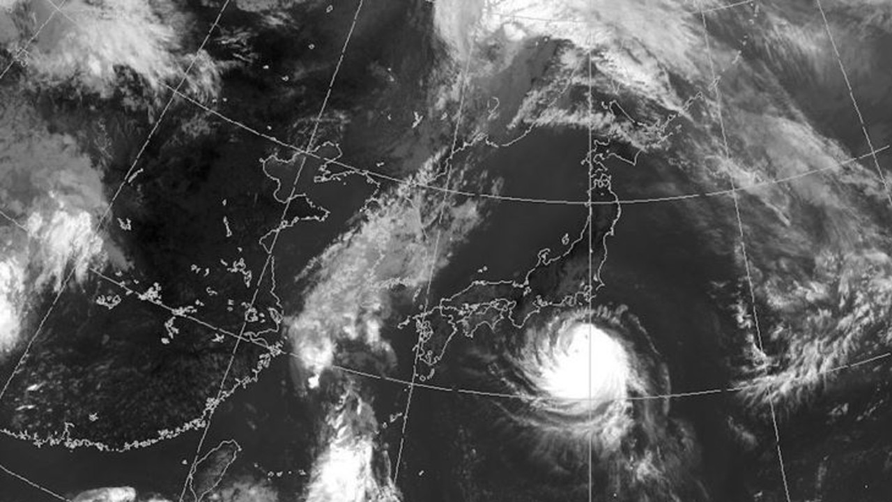 Typhoon Faxai has delayed the Wallabies’ arrival. Photo: Japan Metereological Society