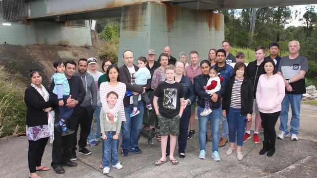 Acacia Ridge and Algester residents came together to take a stand against the inland rail project. Photo: Kristy Muir