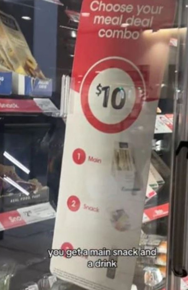 Aussies have been stunned to discover Coles launched a $10 lunch meal deal combo last year. Picture: TikTok/Jax