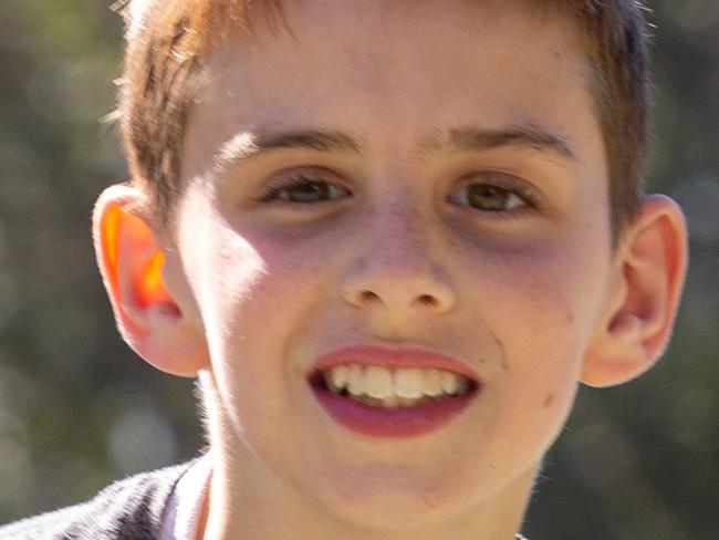 Young basketball player Harrison Lyttle (11 years old) at Strathfield Park, Saturday 18th August 2018. (AAP Image/Jordan Shields)