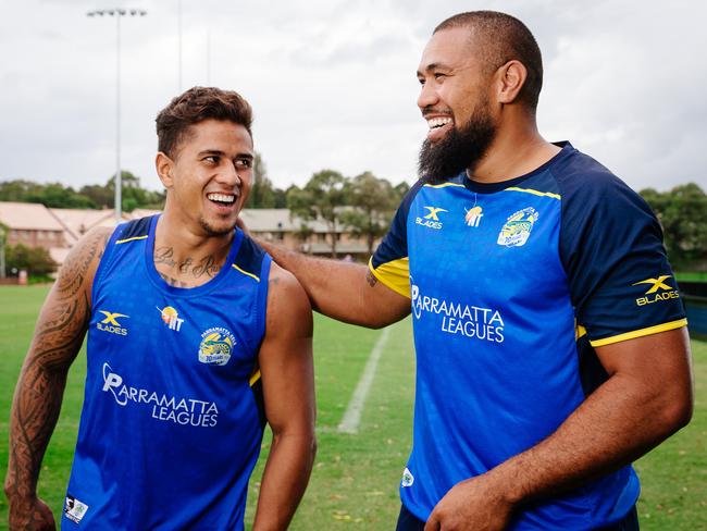 Frank and Kaysa Pritchard give each other motivation at Parramatta Eels ...