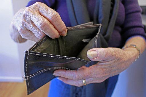 EMPTY POCKETS: A letter writer questions why pension money doesn't increase as rapidly as the cost of bills and rates. Picture: Warwick Daily News