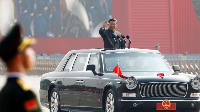 Chinese President Xi Jinping at a military parade in 2019. Picture: Thomas Peter/Reuters