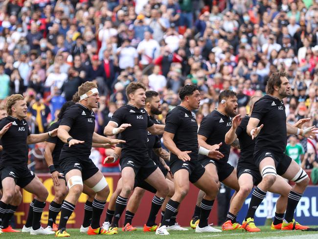All Blacks perform the haka in a match against United States Eagles in Maryland, USA. Picture: Bradley Rex/Icon Sportswire via Getty Images