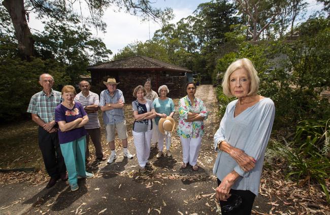 Anne Steele (foreground) and her neighbours are upset they will not be getting a park. Picture: Julian Andrews