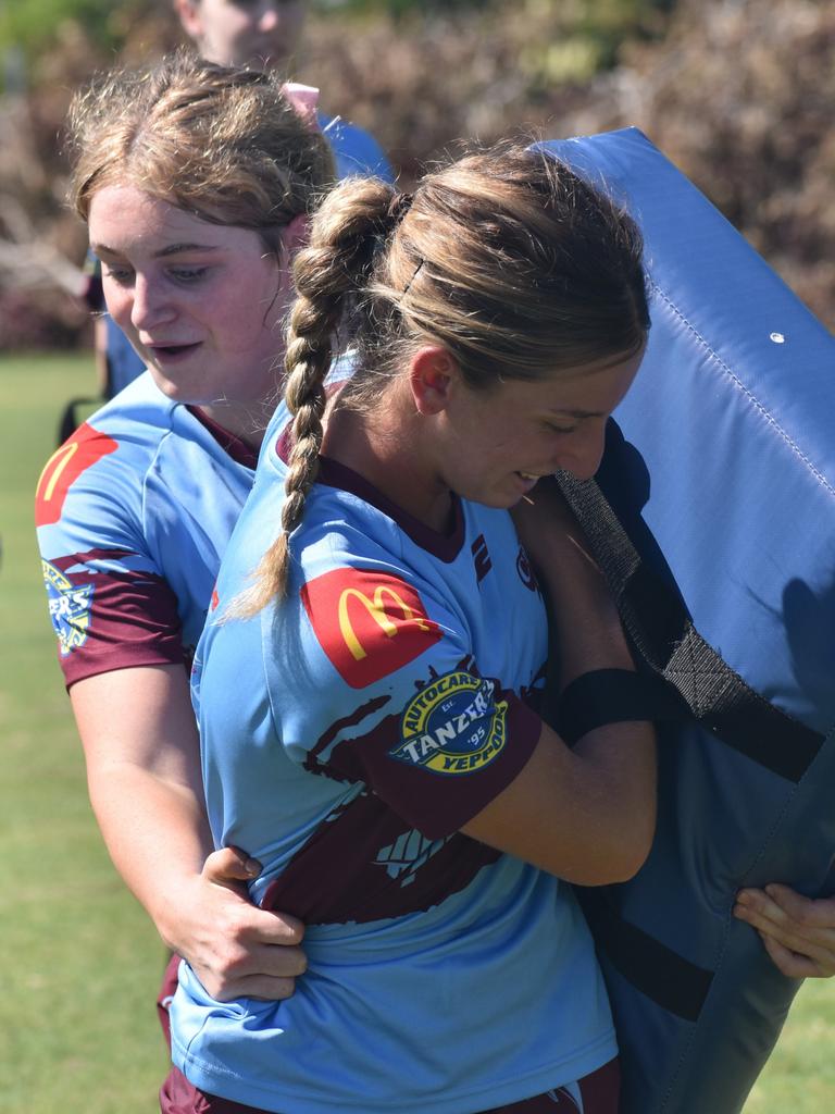 CQ Capras under-17 girls squad at pre-season training at Emmaus College, Rockhampton, on January 18, 2025.