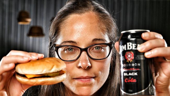 Alcoholic drinks have the same calories as junk food, says Live Lighter dietitian Alison McAleese. Picture: Tim Carrafa