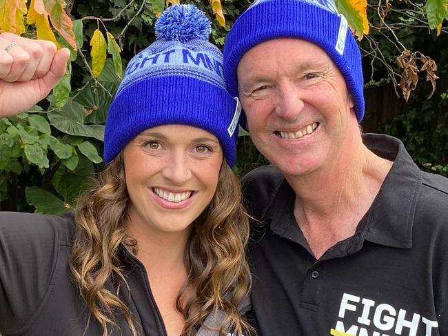 Bec and Neale Daniher: She says “we’ve taken something that could have just been completely black and grim and horrible and found a way to fight back. Source: Instagram