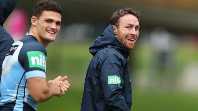 Cleary would be more confident with Maloney alongside him for NSW. Picture: Brett Costello