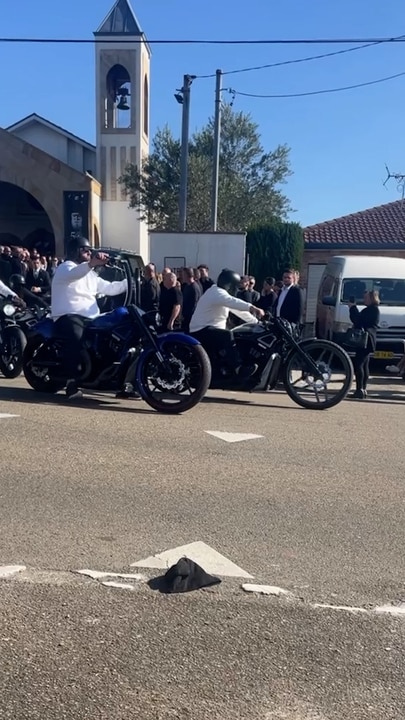Young plumber shot in driveway farewelled