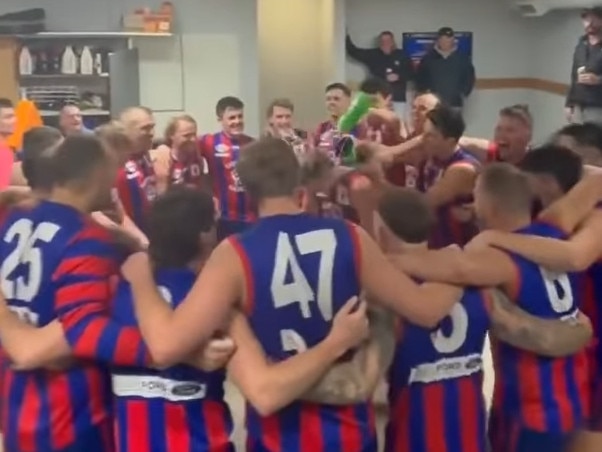 EFNL 2024: Upper Ferntree Gully celebrates a round 2 win.