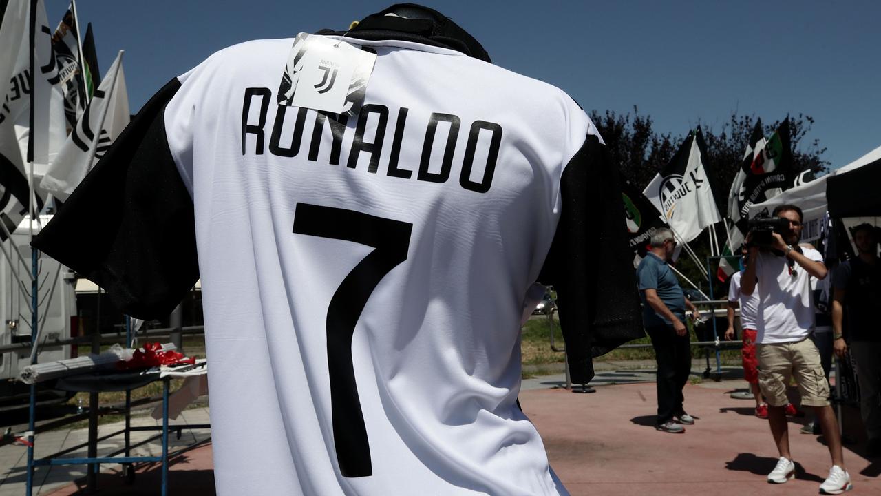 Cristiano Ronaldo Juventus shirts have started appearing across Turin in the recent days.
