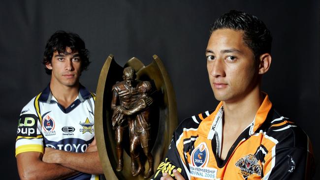 Johnathan Thurston and Benji Marshall clashed in the 2005 grand final.