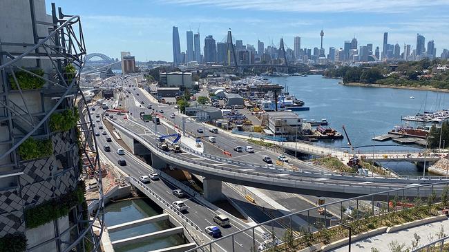 The Rozelle Interchange opened in November 2023. Picture: Transport for NSW