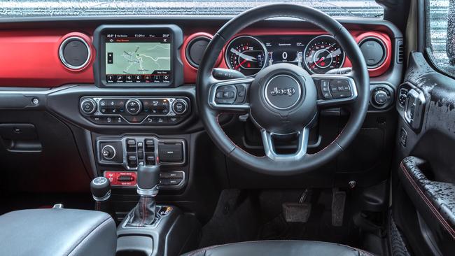 Inside the Jeep Gladiator Rubicon.