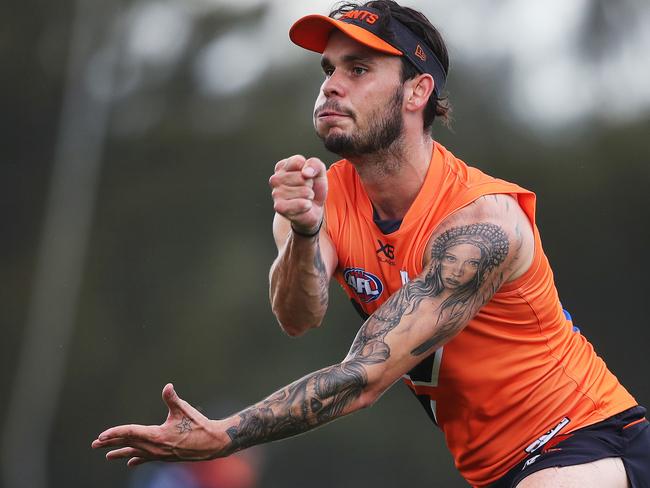 Zac Williams during GWS Giants open training session ahead of first game of the season. Picture. Phil Hillyard