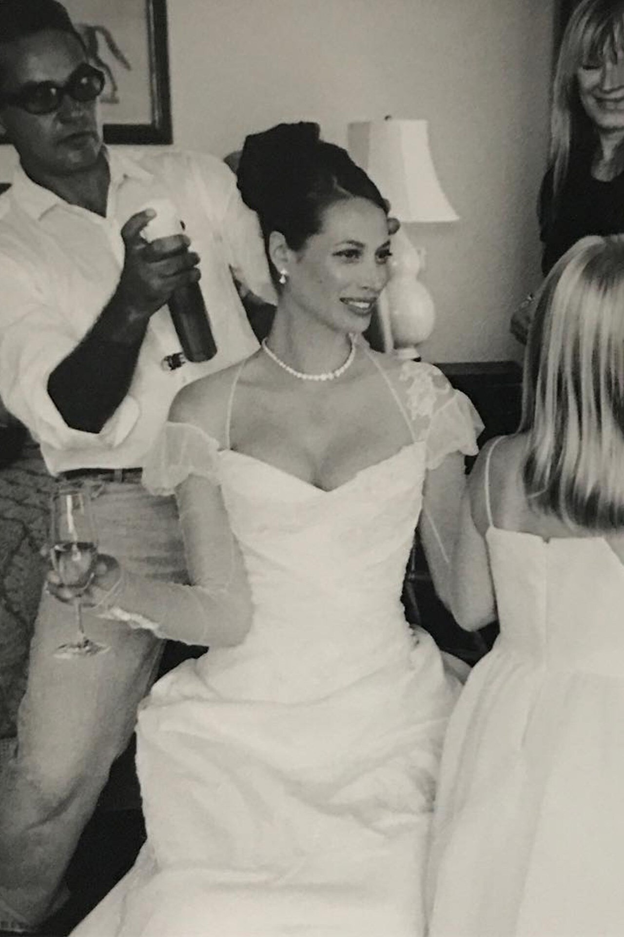 <p><em>Image credits: Instagram.com/cturlington</em></p><h2>Christy Turlington in John Galliano</h2><p>Supermodel Christy Turlington&rsquo;s wedding to Edward Burns in 2003 was none other than an elegant, high-fashion yet intimate soiree. She paired up with designer and long-term fashion friend John Galliano on her gown, which she paired with a diamond necklace by Jacob and Co.</p>