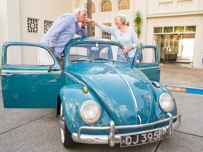 The classic VW Beetle which Ivan and Beth Hodge had their honeymoon in 1961. Picture: Graham Monro