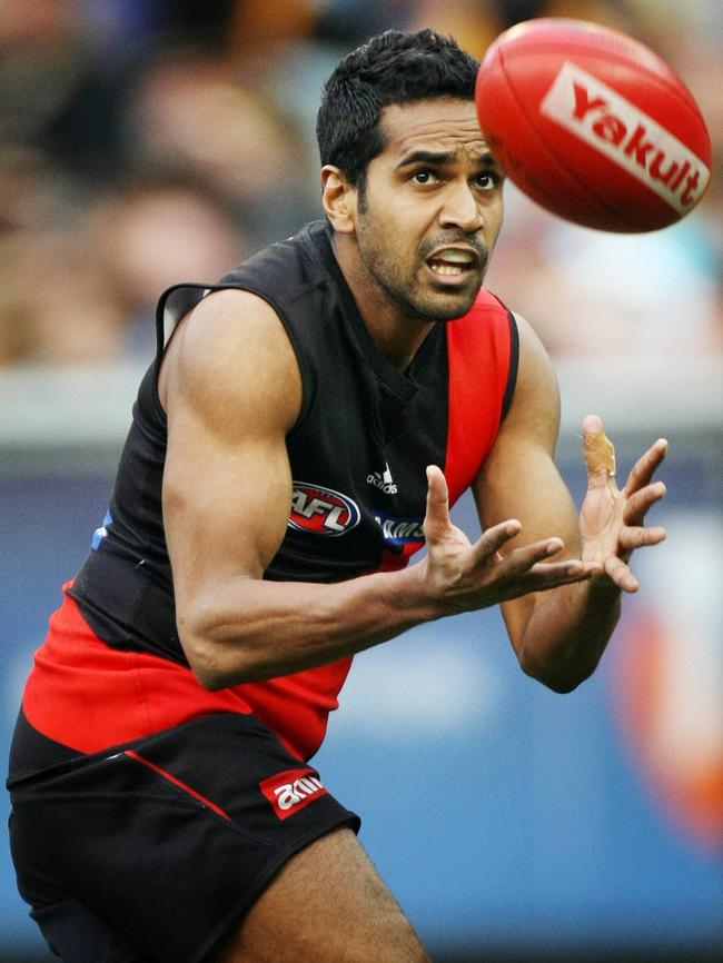 Andrew Lovett during the Essendon v Richmond game at the MCG in July 2009