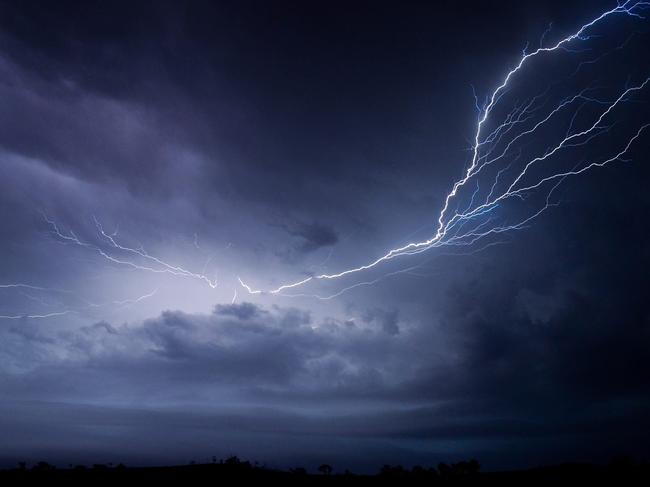 Thunderstorms lashed parts of Queensland and NSW overnight.