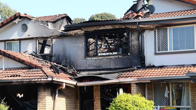 The blaze tore through the home. Picture: NewsWire/Tertius Pickard