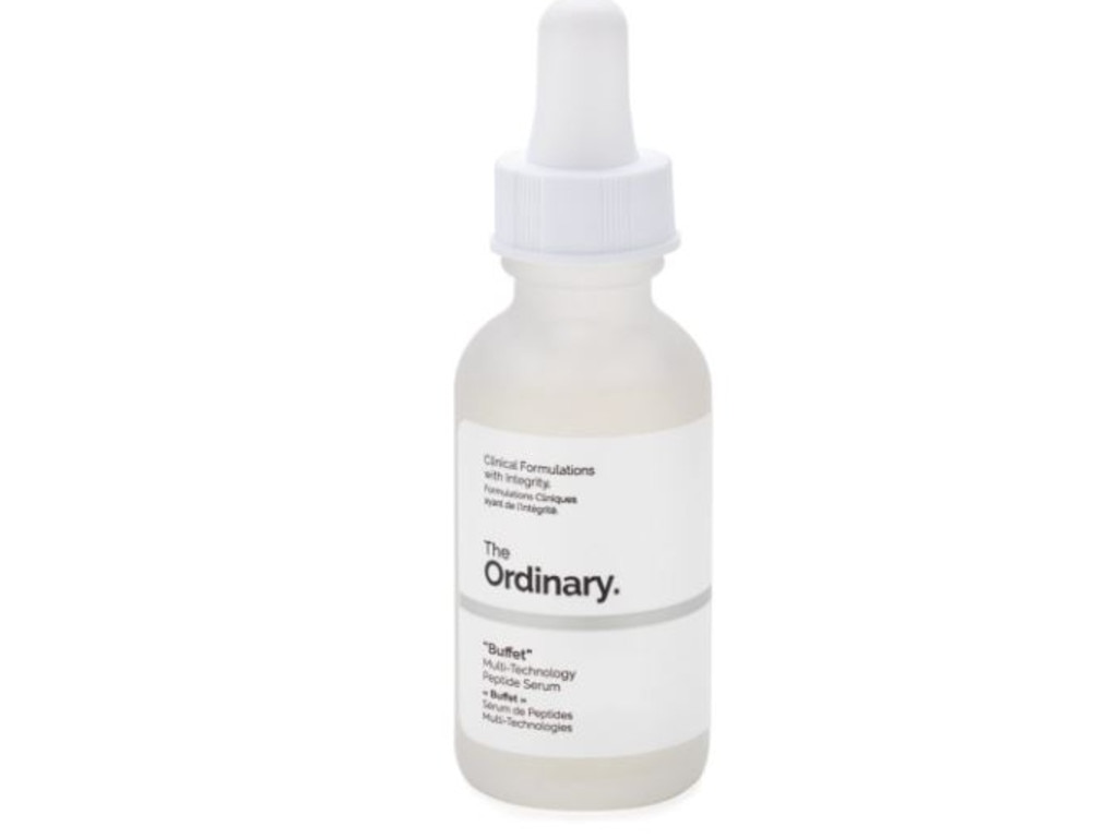 Products by affordable cult brand The Ordinary can be found at Myer and online. Picture: The Ordinary