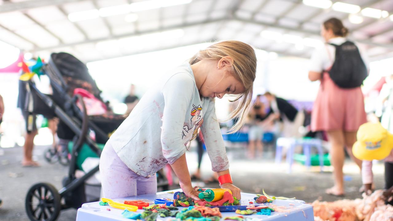 Children had at absolute blast at Messy Play Nambour on Wednesday. Photo: Joseph Byford Photography